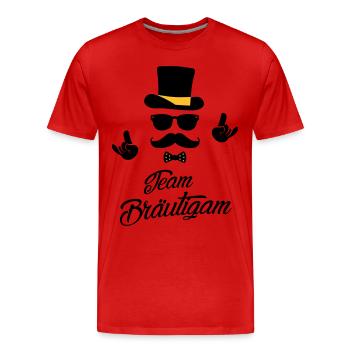 team Groom Bräutigam Polterabend Hochzeit - T-shirt bio Premium Homme - rouge - Devant - Damien (186cm)