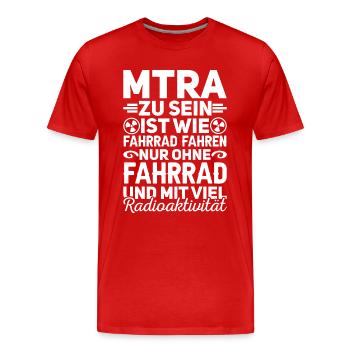 MTRA Medizinisch-Technischer Radiologie Mta - Männer Premium Bio T-Shirt - Rot - Vorne - Damien (186cm)