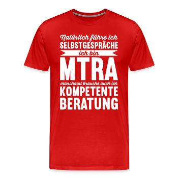 MTRA Medizinisch-Technischer Radiologie Assistent - Männer Premium Bio T-Shirt - Rot - Vorne - Damien (186cm)