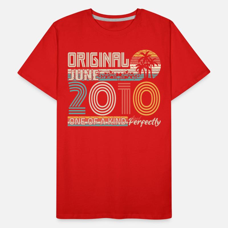 Juni 2010 Juni-Jubiläum Juni 2010 Männer Premium Bio T-Shirt