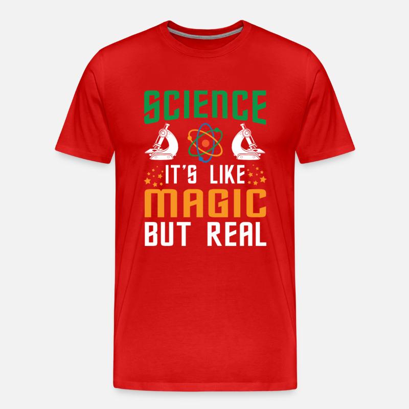 SCIENCE it's like magic - T-shirt bio Premium Homme - rouge