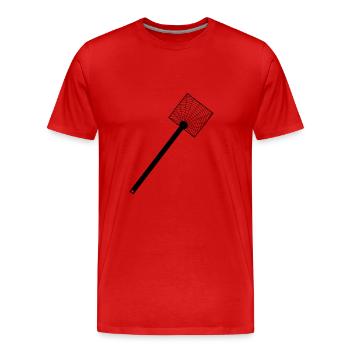 Des tapes noires - T-shirt bio Premium Homme - rouge - Devant - Damien (186cm)