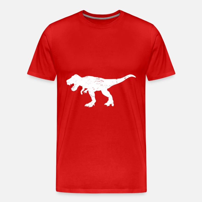 T-Rex - Männer Premium Bio T-Shirt - Rot