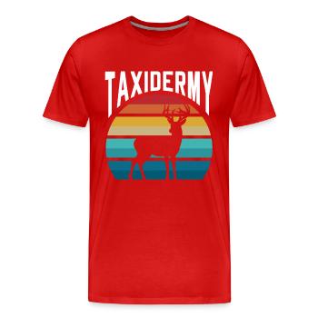 Taxidermisti Taxidermy Taxidermy Taxidermy Gift Jäher - Men's Premium Organic T-Shirt - red - Front - Damien (186cm)