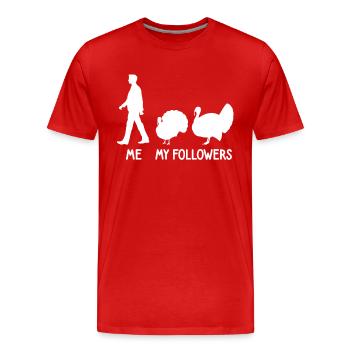 Je veux dire followers Turquie éleveur agriculteur agriculteur - T-shirt bio Premium Homme - rouge - Devant - Damien (186cm)