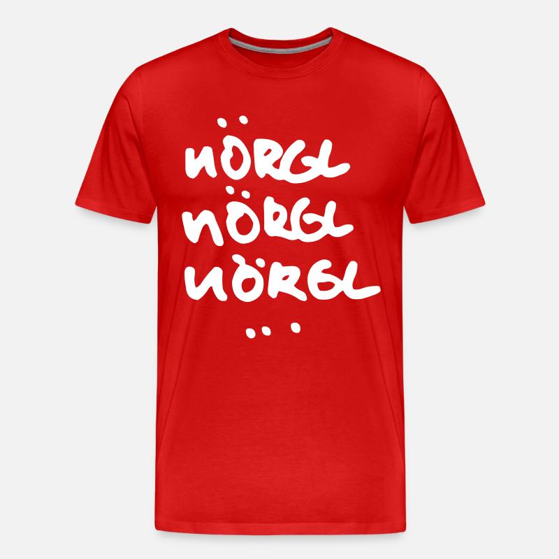 Alter Nörgler - Männer Premium Bio T-Shirt - Rot