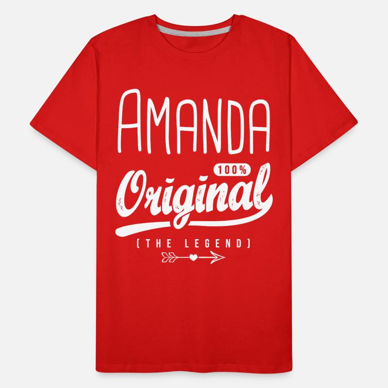 Amanda ORIGINAL personalized name amanda Men's Premium Organic T-Shirt
