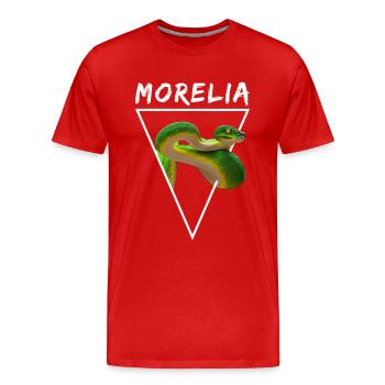 Grüner Baum Python Morelia Viridis Schlangenbesitzer - Männer Premium Bio T-Shirt - Rot - Vorne - Damien (186cm)
