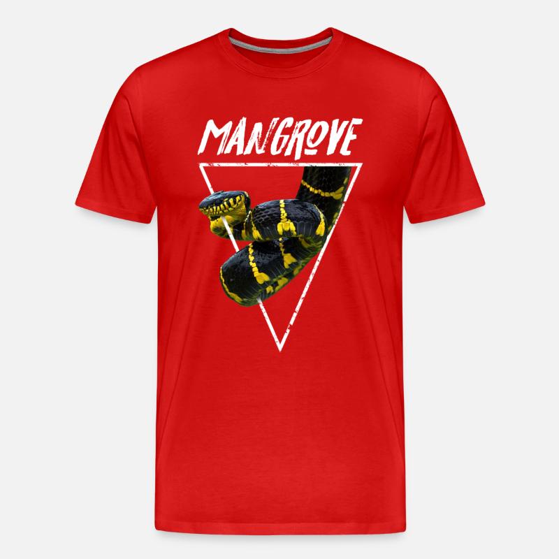 Mangrovenschlangen-Gift-Schlangenpfleger - Männer Premium Bio T-Shirt - Rot