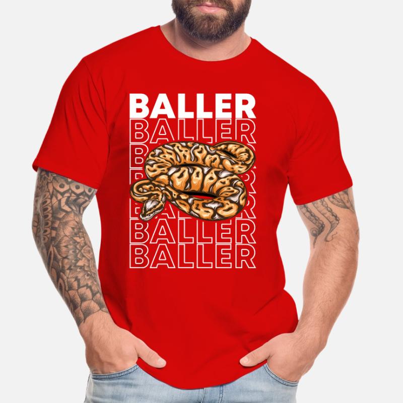Ball Python 80's Style Baller Royal Python Snake T-shirt bio Premium Homme