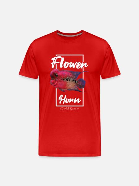 Flowerhorn Tropical Fish Keeper - Men's Premium Organic T-Shirt - red
