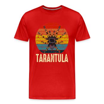 Retro Tarantula Owner Pet Spider - Men's Premium Organic T-Shirt - red - Front - Damien (186cm)