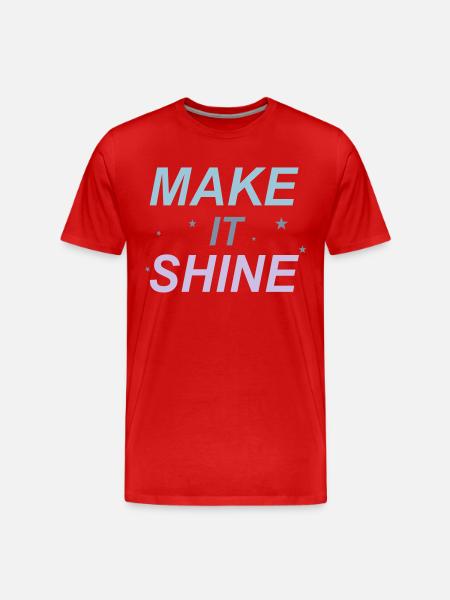 Make It Shine - Men's Premium Organic T-Shirt - red