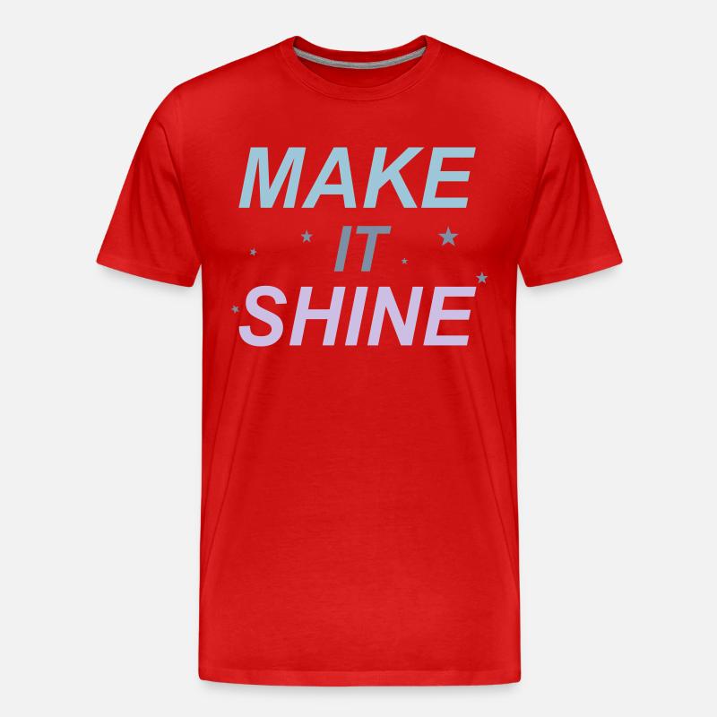 Make It Shine - Männer Premium Bio T-Shirt - Rot