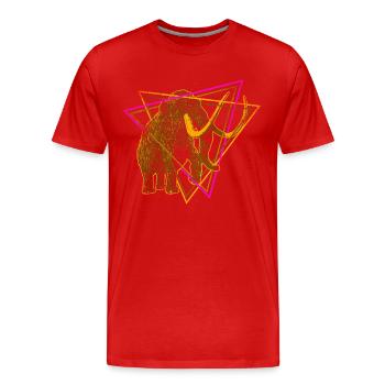 Mammouth - T-shirt bio Premium Homme - rouge - Devant - Damien (186cm)