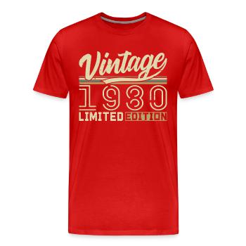 Legende seit 1980 Geboren 1980 Geburtstag 44 Jahre - Männer Premium Bio T-Shirt - Rot - Vorne - Damien (186cm)