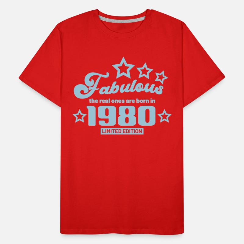 fabelhaft, die echten werden 1980 geboren Männer Premium Bio T-Shirt