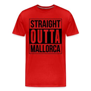 MALLORCA - Männer Premium Bio T-Shirt - Rot - Vorne - Damien (186cm)