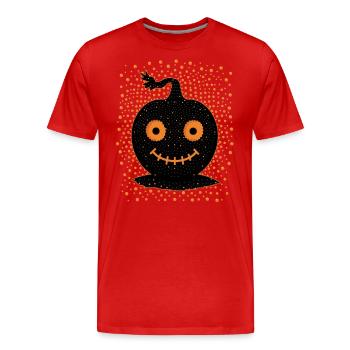 Mignon Black Jack o lanterne citrouille, Halloween, - T-shirt bio Premium Homme - rouge - Devant - Damien (186cm)