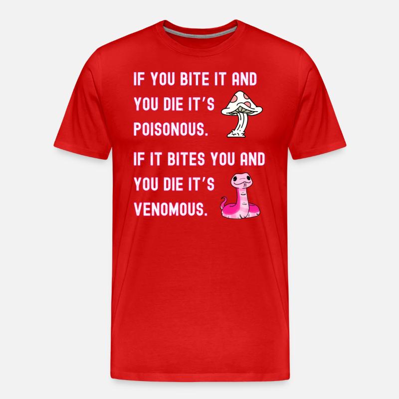 Giftig vs. giftig - Männer Premium Bio T-Shirt - Rot