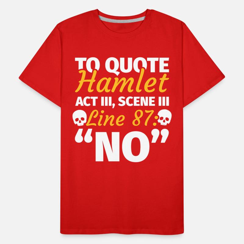 Lustiger Spruch Pessimist Männer Premium Bio T-Shirt