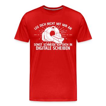MTRA Medizinisch-Technischer Radiologie Mta - Männer Premium Bio T-Shirt - Rot - Vorne - Damien (186cm)