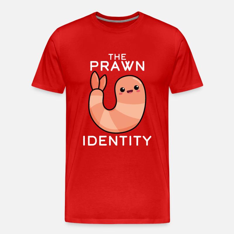 Die Garnelen-Identität - Männer Premium Bio T-Shirt - Rot