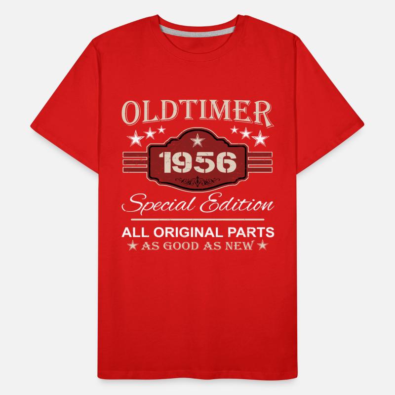 Oldtimer 1956 - Geschenk 68. Geburtstag Männer Premium Bio T-Shirt