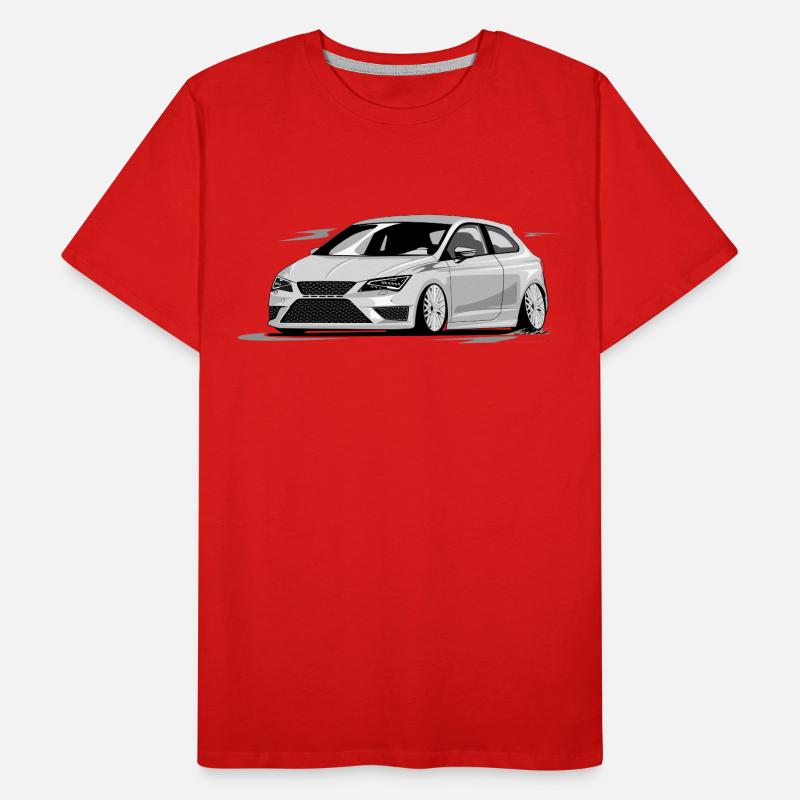 Leon 5f fr, Low, Deep, Stanced, Cupra Men's Premium Organic T-Shirt