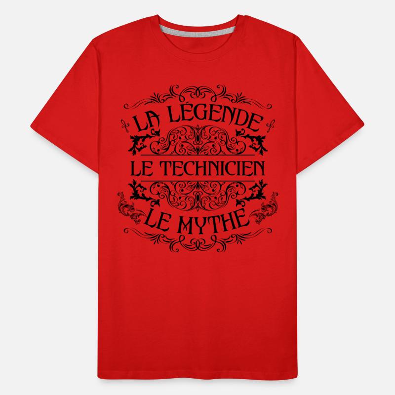 Technicien | la légende Technicien le mythe T-shirt bio Premium Homme