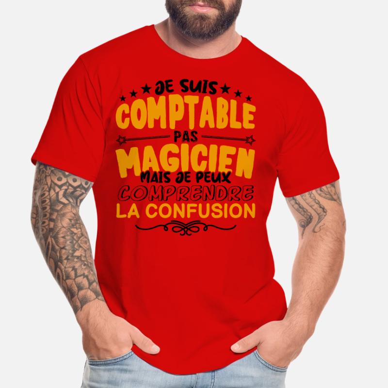 Comptable pas Magicien | le Meilleur Comptable ca T-shirt bio Premium Homme