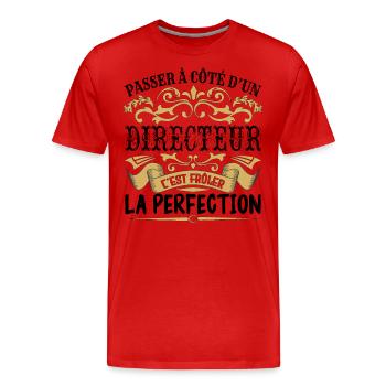 Directeur | le Meilleur cadeau Directeur - T-shirt bio Premium Homme - rouge - Devant - Damien (186cm)