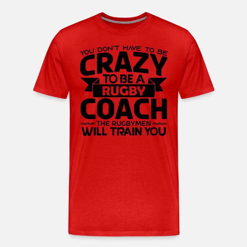 Rugby-Trainer | Rugby-Trainer-Geschenk Der beste Trainer - Männer Premium Bio T-Shirt - Rot