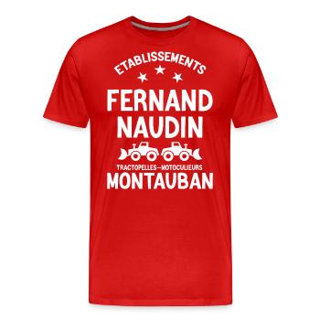 Tontons Flingueurs, Film Culte, Film Comique - T-shirt bio Premium Homme - rouge - Devant - Damien (186cm)