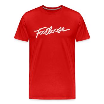 Footloose Logo Du Film Inscription - T-shirt bio Premium Homme - rouge - Devant - Damien (186cm)