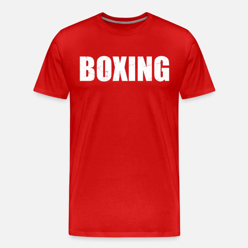 Boxen - Männer Premium Bio T-Shirt - Rot