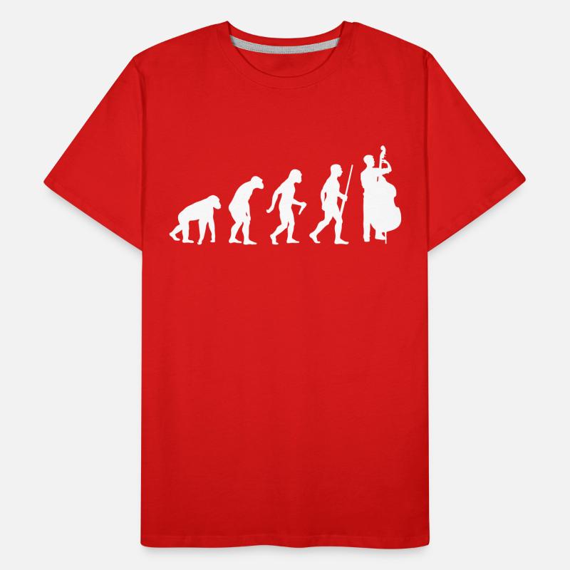 Évolution de la contrebasse T-shirt bio Premium Homme