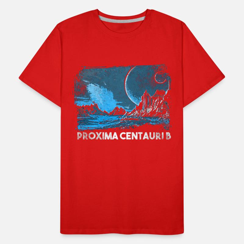 Exoplanet Proxima Centauri b Männer Premium Bio T-Shirt