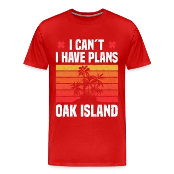 Oak Island Metalldetektor | Schatzsucher Geschenk - Männer Premium Bio T-Shirt - Rot - Vorne - Damien (186cm)
