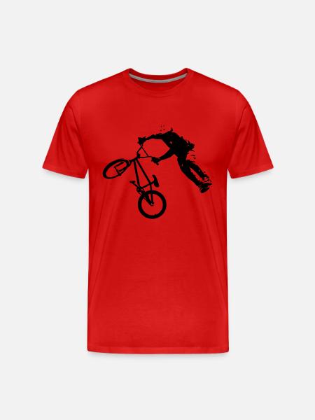 DIRT JUMP BMX - Men's Premium Organic T-Shirt - red