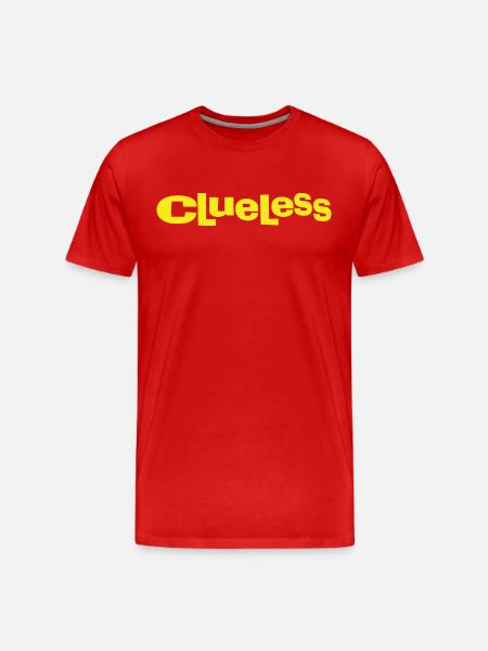 Clueless Classic Logo - Men's Premium Organic T-Shirt - red