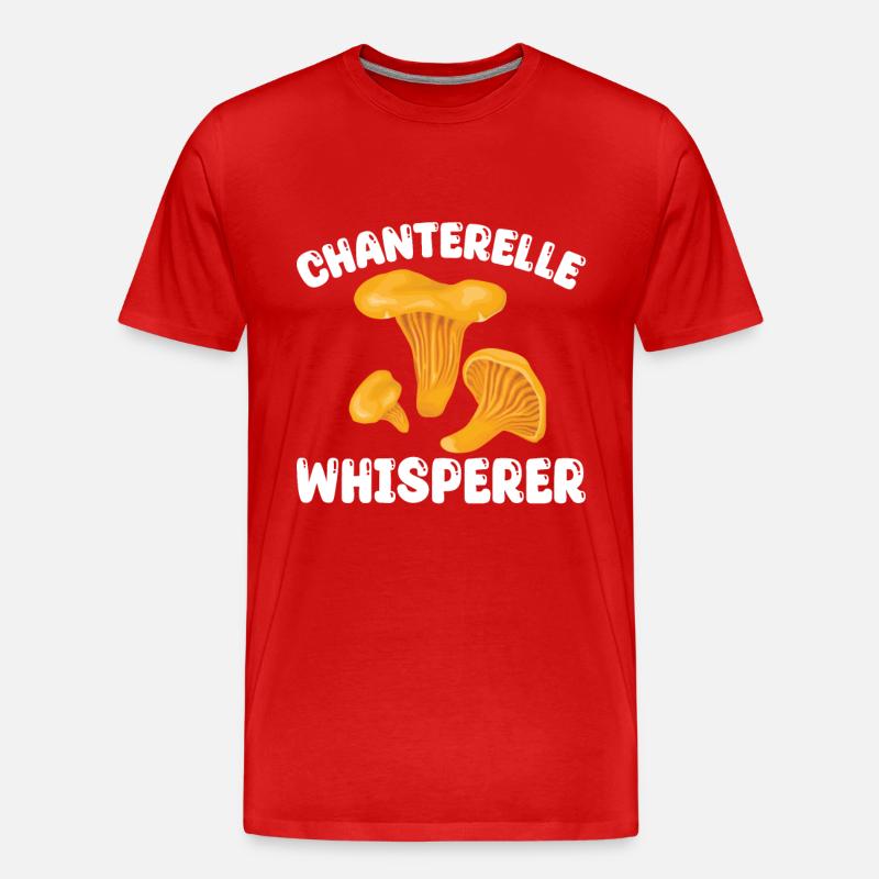 Pfifferling Flüsterer - Männer Premium Bio T-Shirt - Rot