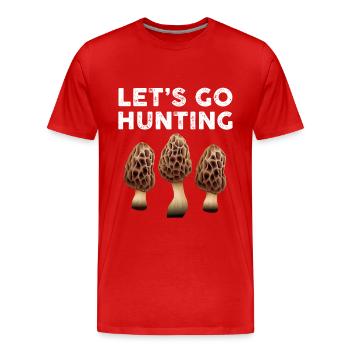 Chasse aux champignons - T-shirt bio Premium Homme - rouge - Devant - Damien (186cm)