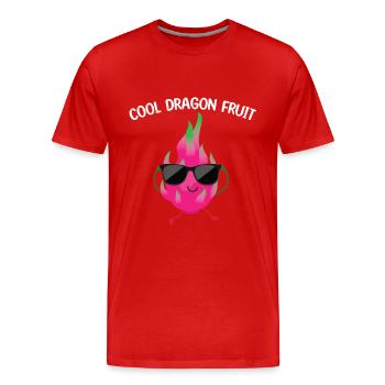 Fruit du dragon frais - T-shirt bio Premium Homme - rouge - Devant - Damien (186cm)