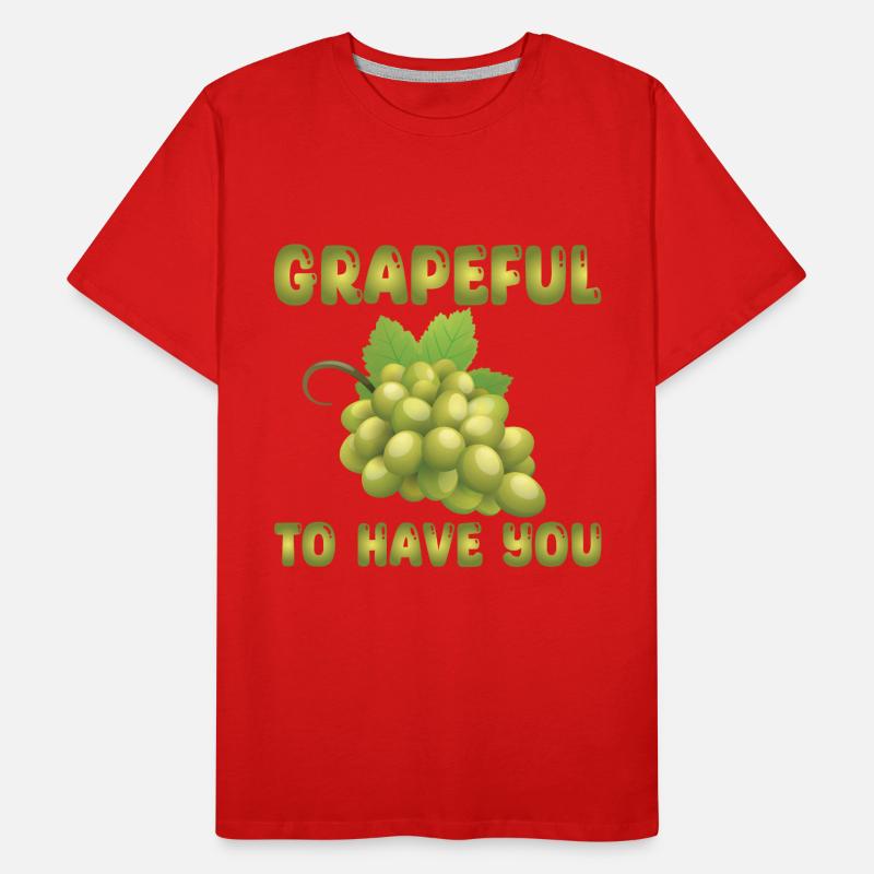 Grapes Pun Men's Premium Organic T-Shirt