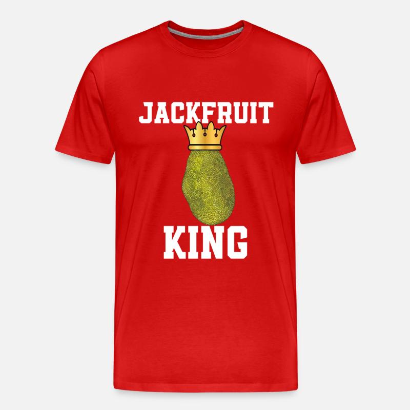 Jackfrucht König - Männer Premium Bio T-Shirt - Rot