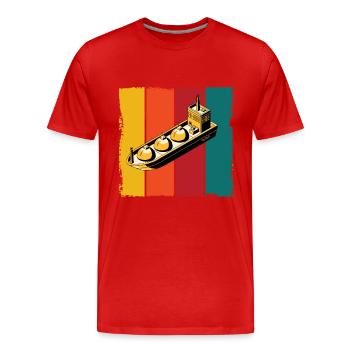 LNG Tanker - Men's Premium Organic T-Shirt - red - Front - Damien (186cm)
