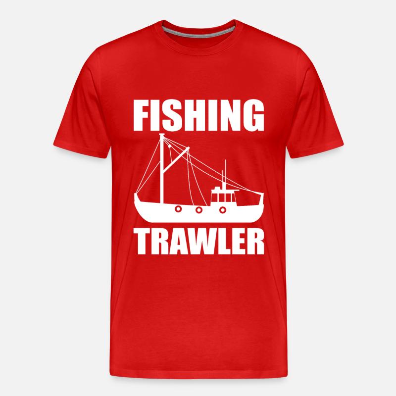 Fischkutter - Männer Premium Bio T-Shirt - Rot