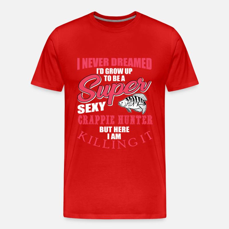 Crappie Jäger - Männer Premium Bio T-Shirt - Rot