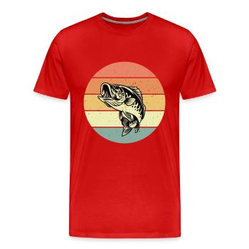 Perch - Men's Premium Organic T-Shirt - red - Front - Damien (186cm)